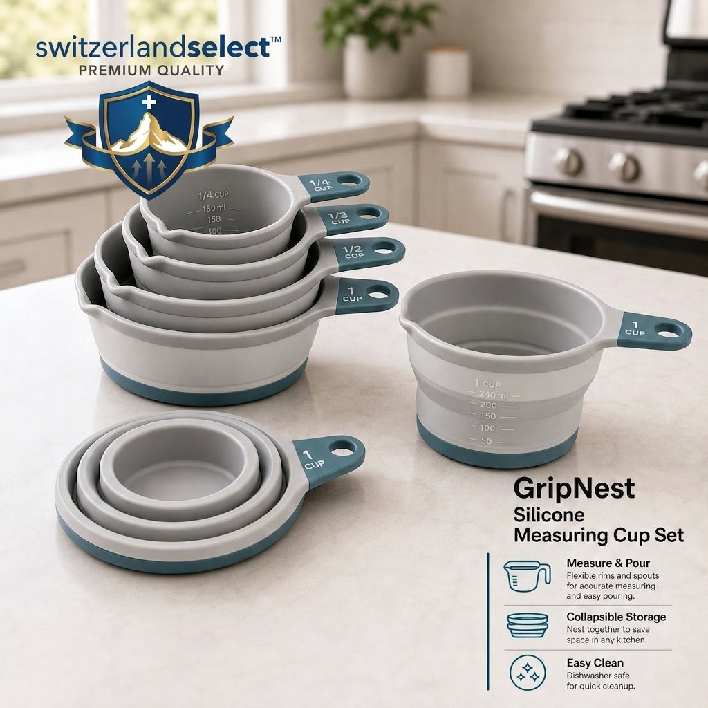 switzerlandselect™ GripNest Silicone Measuring Cup Set