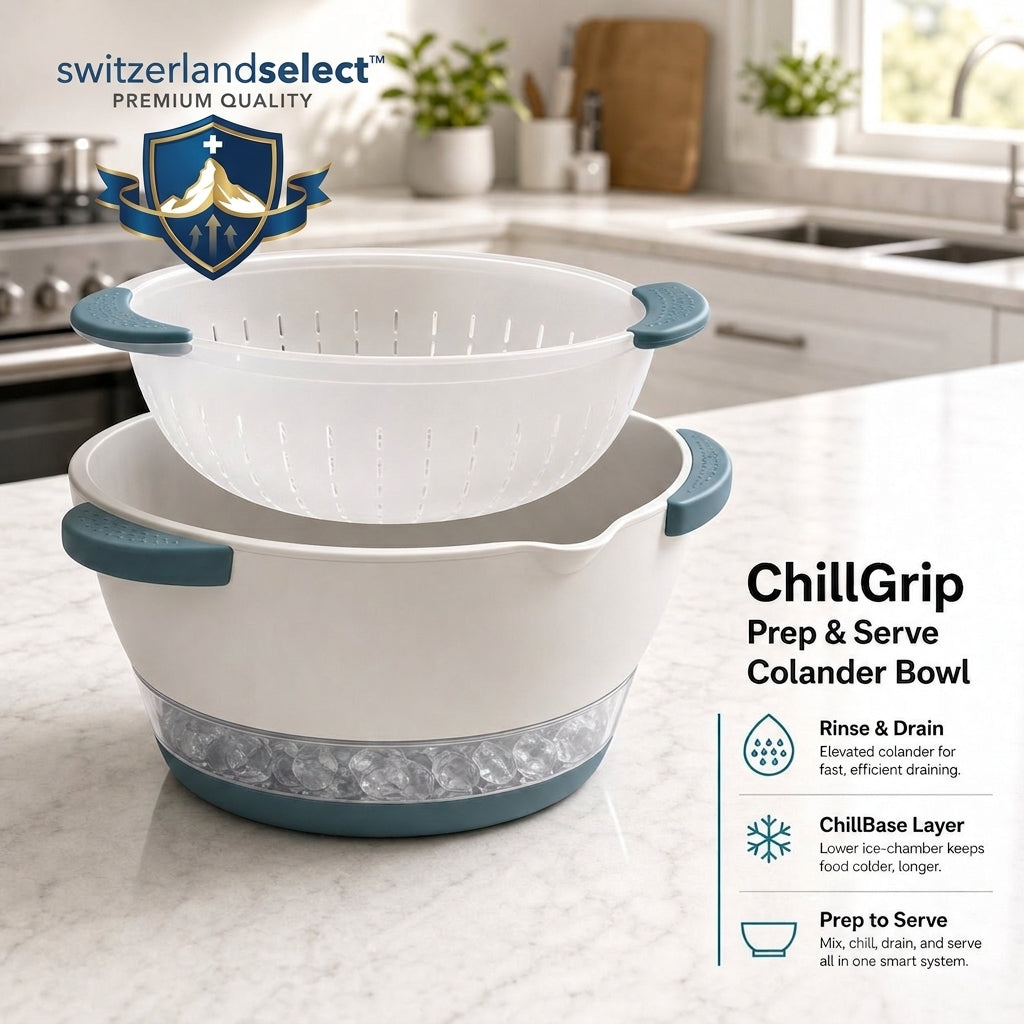switzerlandselect™ ChillGrip Prep & Serve Colander Bowl