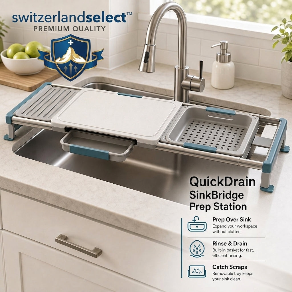 switzerlandselect™ QuickDrain SinkBridge Prep Station